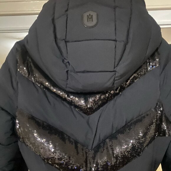 🔥🔥NWT Mackage Adina Down Long Winter Coat With Sequins! Gorgeous!! - Picture 8 of 16